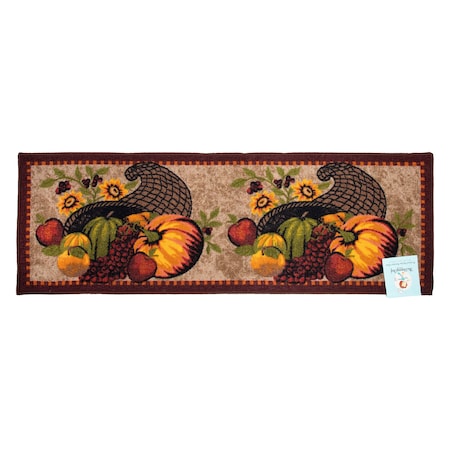 Monarch Brands Sloppy Chef Printed Rug - 20in x 60in, Harvest PNP-KTC-20X60-HAR